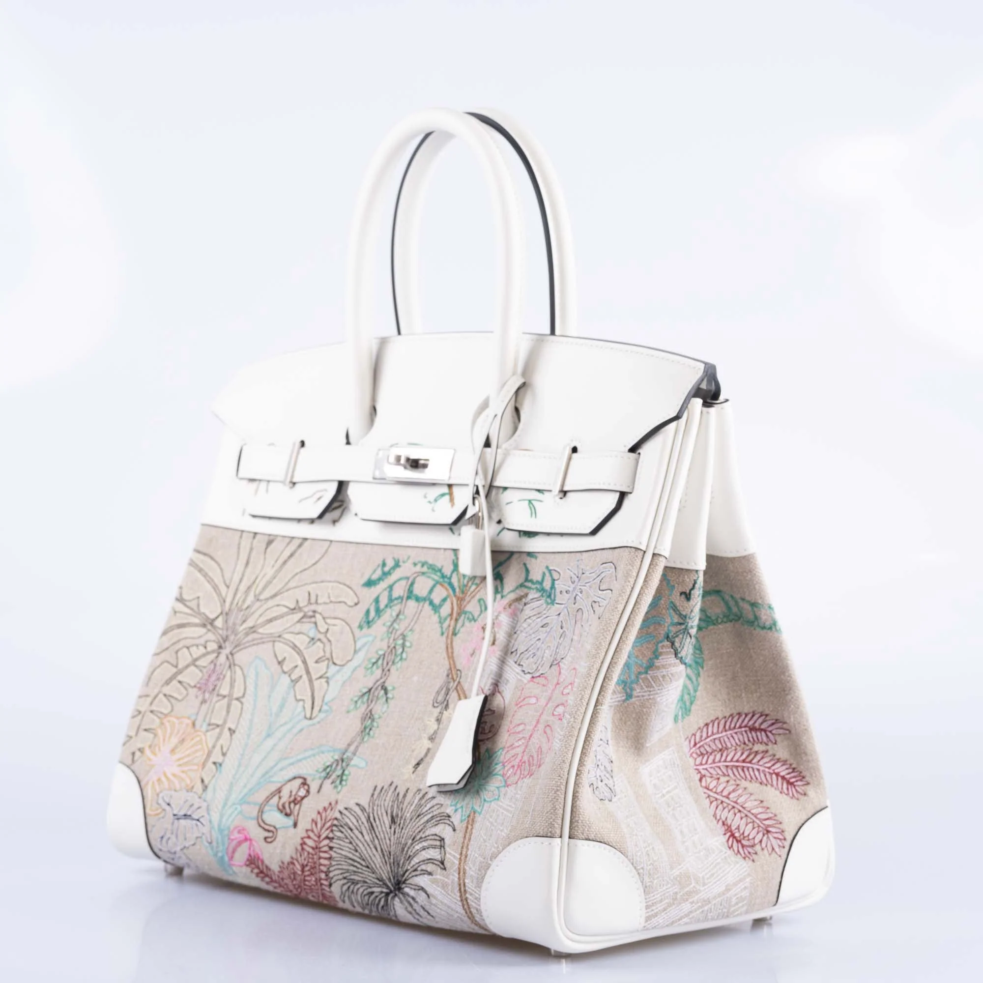 Hermès Birkin 35 Faubourg Tropical Blanc Swift Palladium Hardware