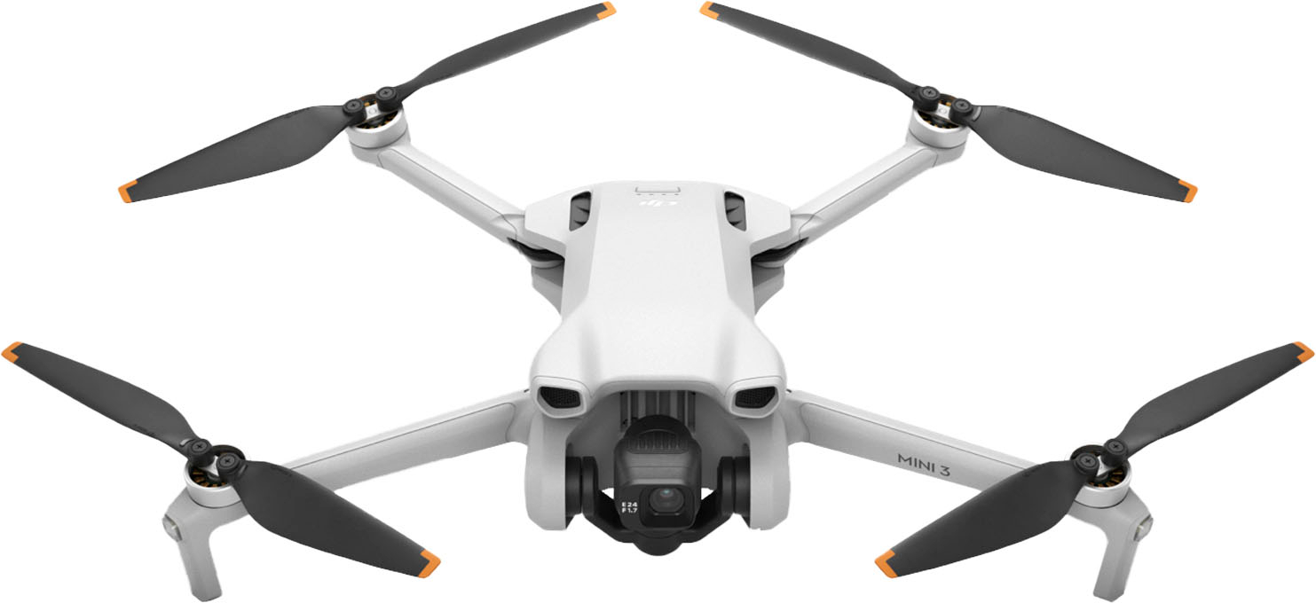 DJI - Mini 3 Drone and Remote Control with Built-in Screen (DJI RC) - Gray