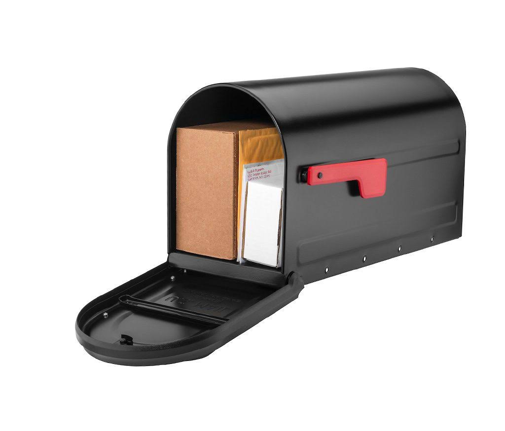 Architectural Mailboxes 7900-2B-R Mapleton Post Mount Mailbox Black