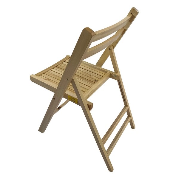 Furniture Slatted Wood Folding Special Event Chair ,Set of 4