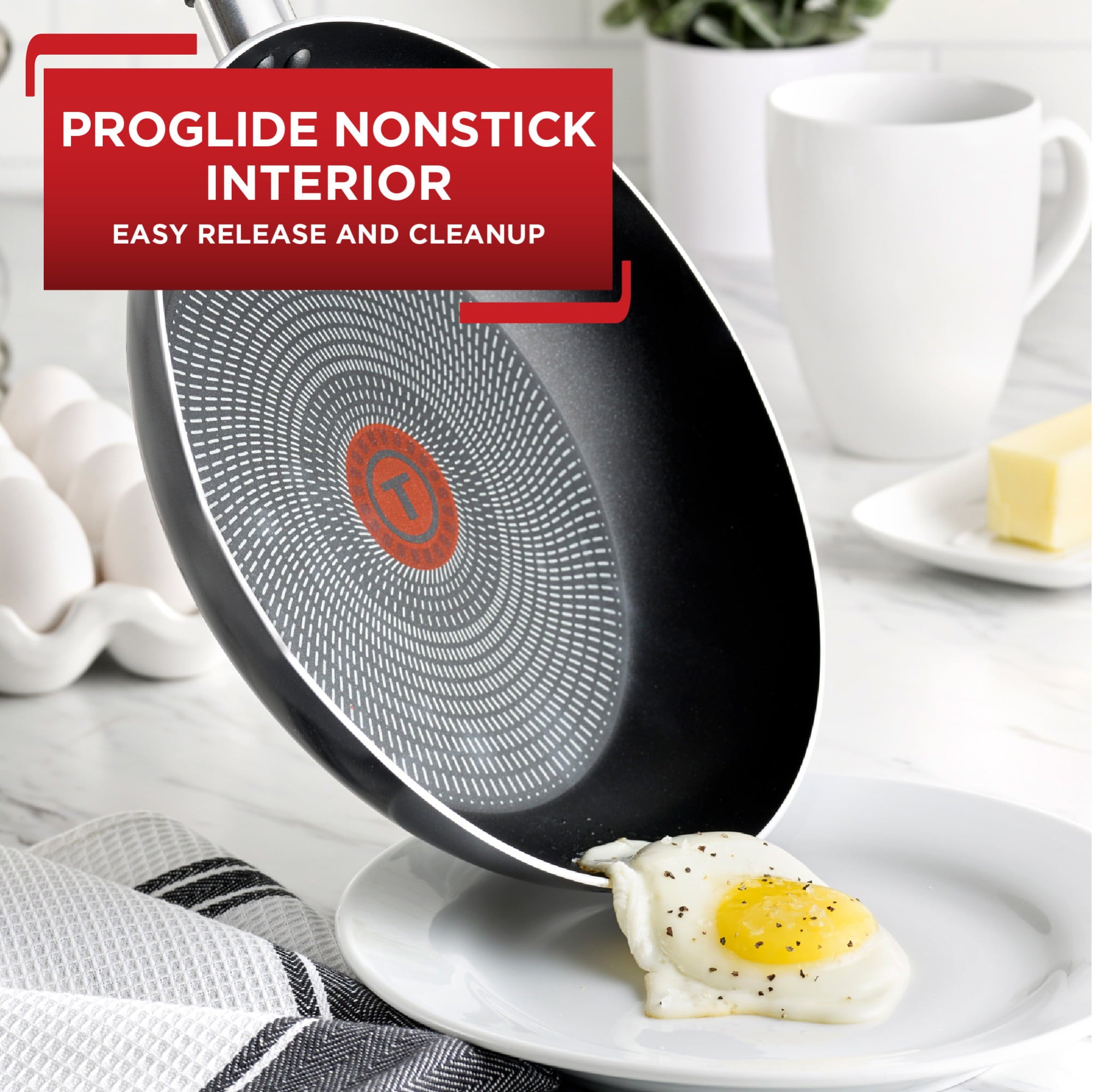 T-fal Easy Care Nonstick Cookware, Fry Pan, 8 inch, Grey