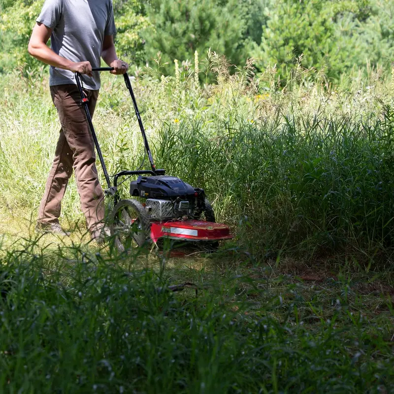 Walk-Behind String Trimmer Mower – 160cc Viper 4-Cycle Engine, 22″ Cut, Never-Go-Flat Wheels