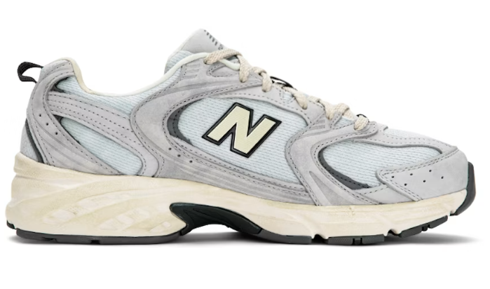 New Balance 530 Light Grey Distressed MR530DG Casual Running Shoes