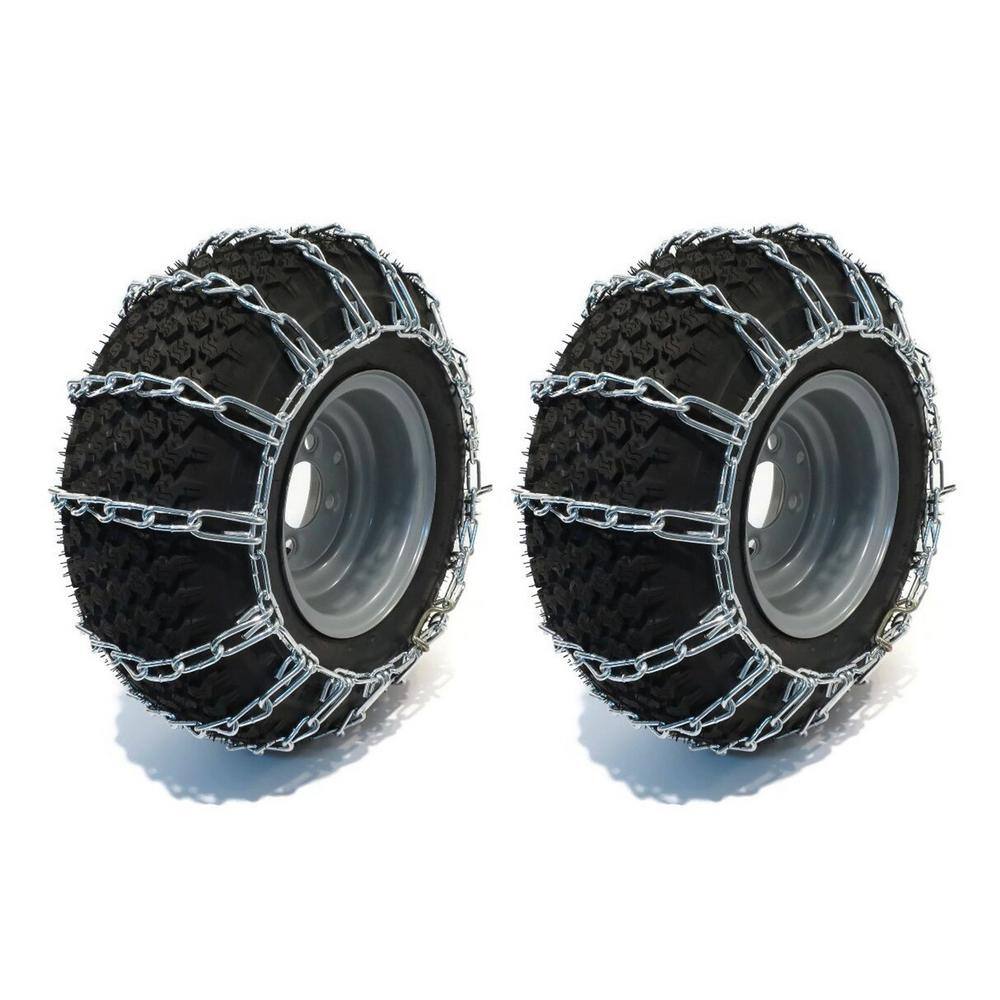 33-0013 20x9x10, 20x10x8, 20x10x10, 21x8x10 in. Zinc Plated Chains Snow Tire Chains, Replaces Peerless 1062756 (Set of 2)