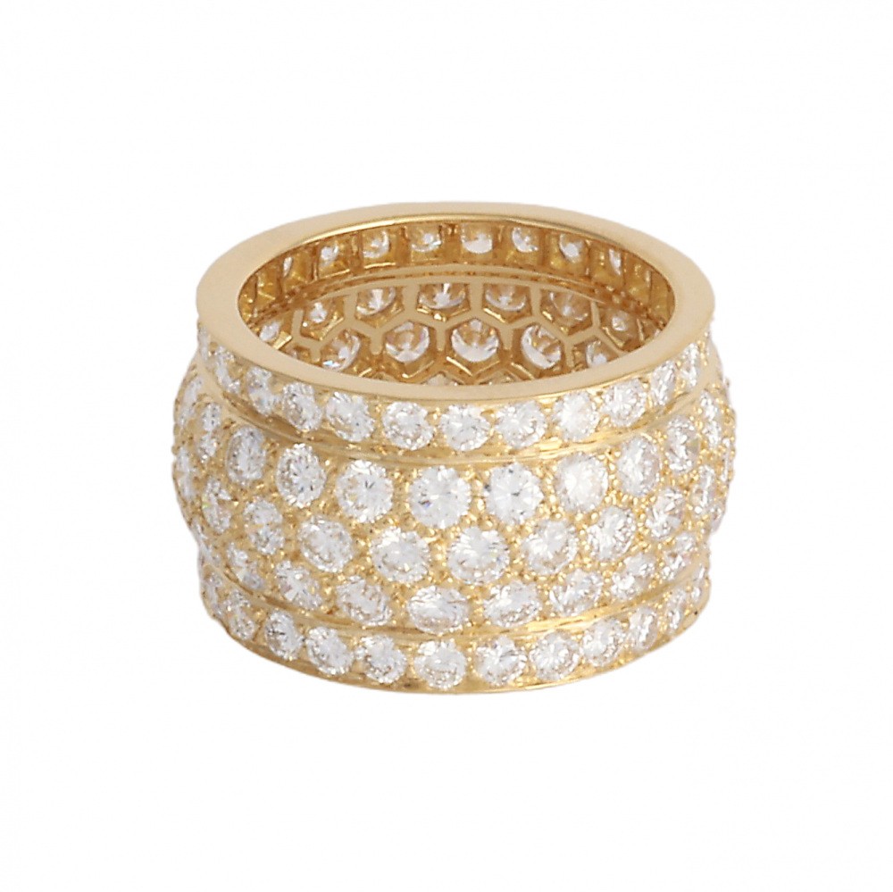 Cartier Nigeria Ring 18K Yellow Gold Diamond