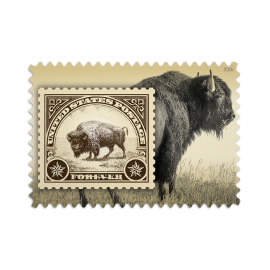 American Bison Stamps - USPS
