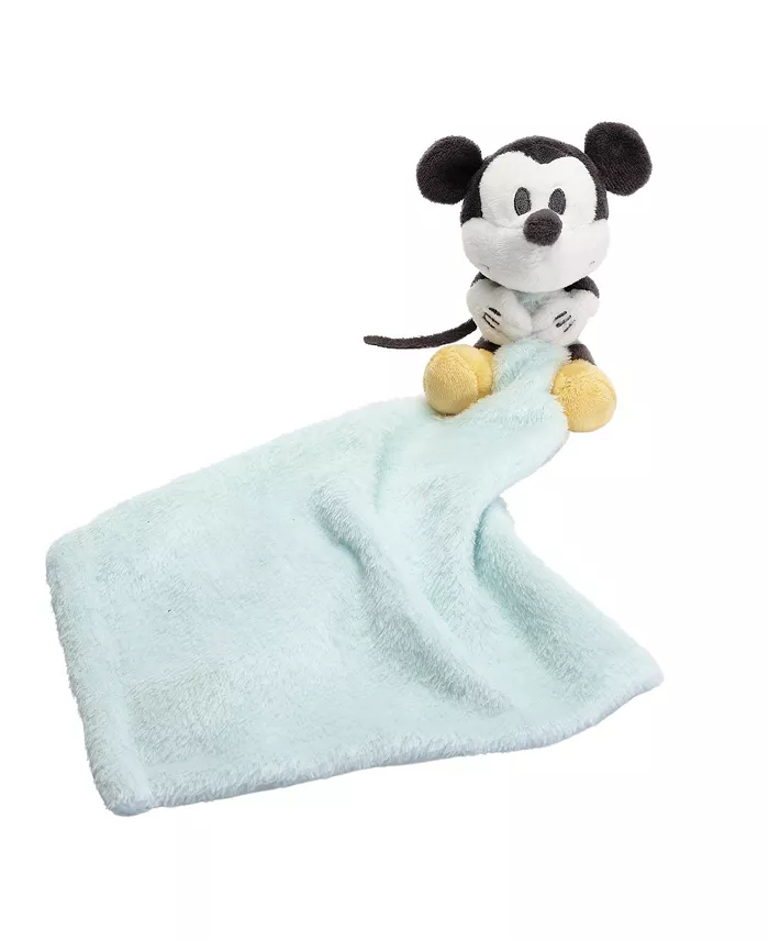 Lambs and Ivy Disney Baby Little Mickey Mouse Blue Lovey Plush Security Blanket