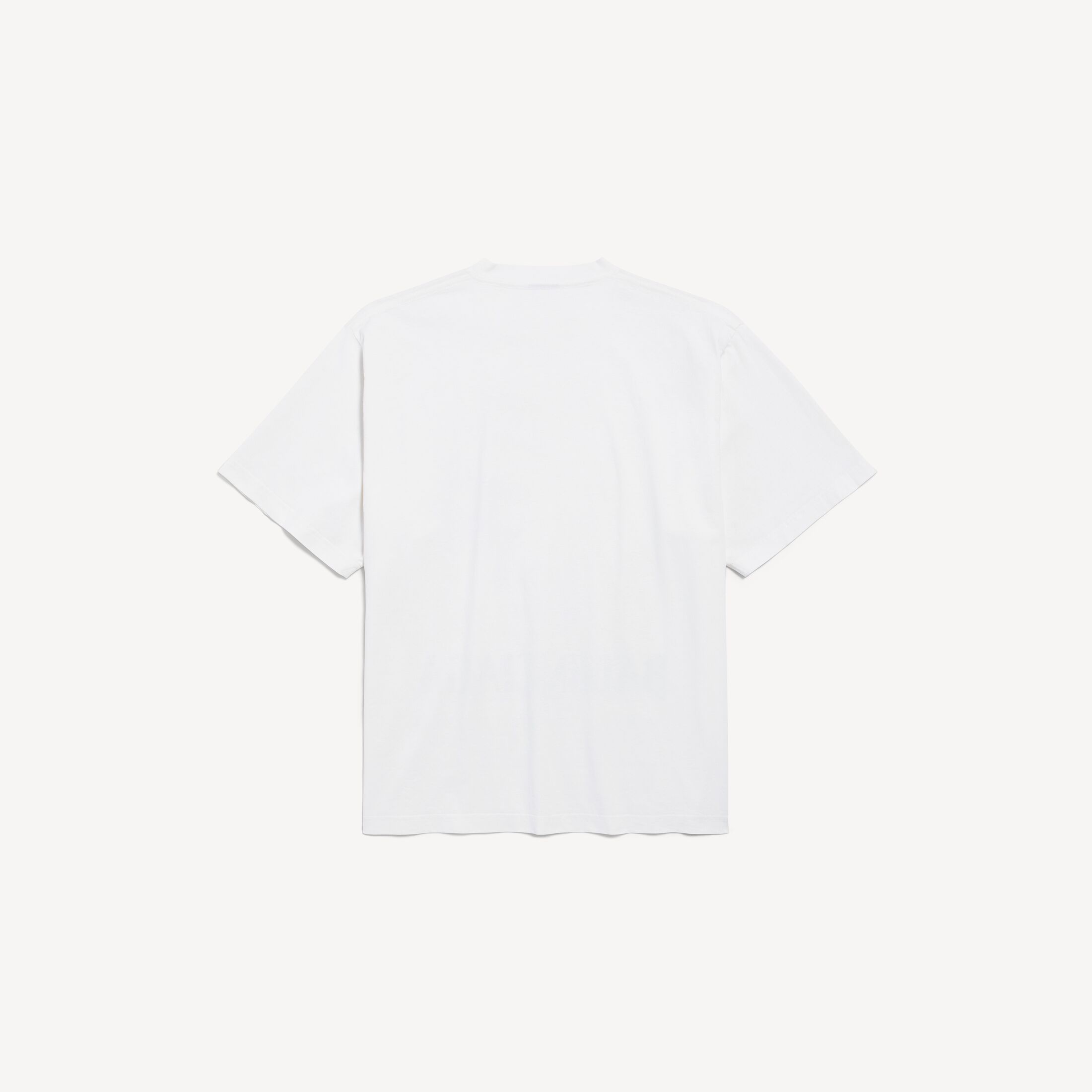 BALENCIAGA The Window Medium Fit T-Shirt in white dry jersey
