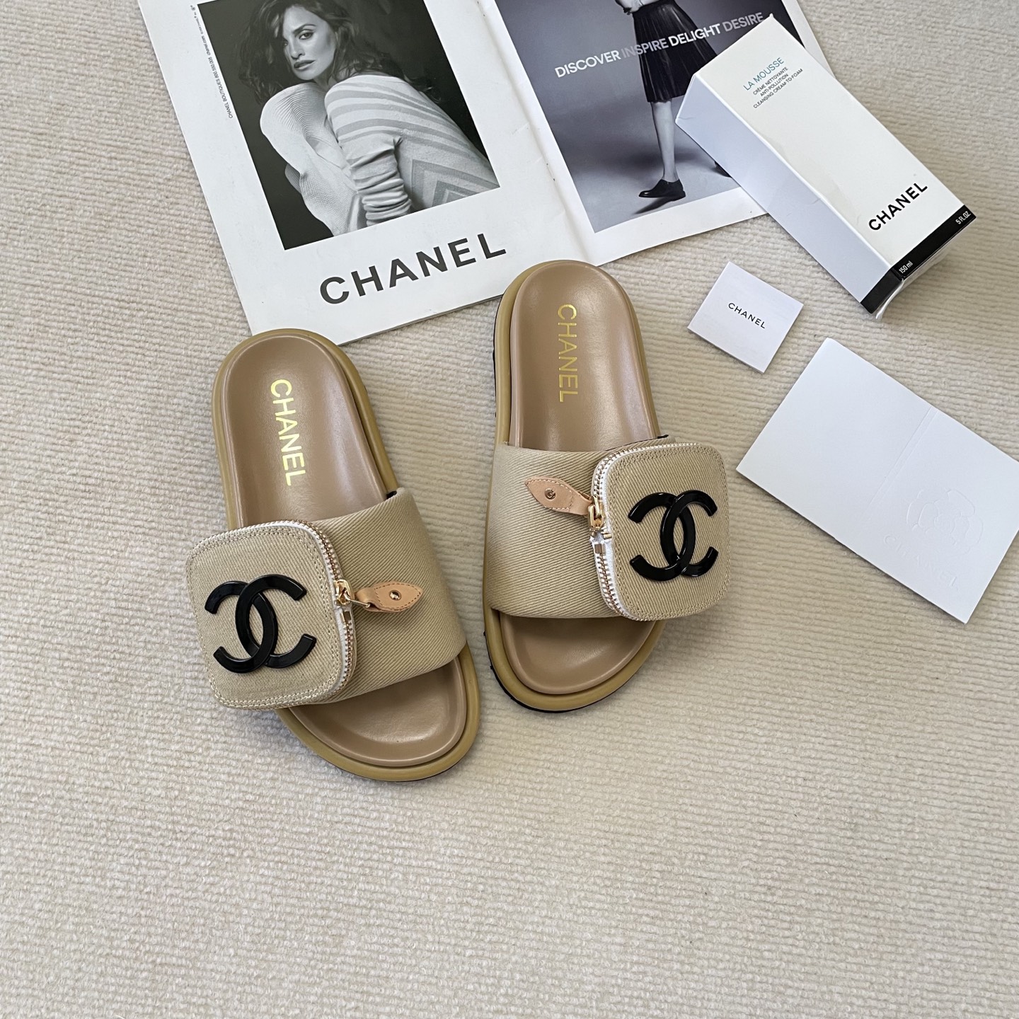 Chanel small backpack slippers couple same style - cnluxepick