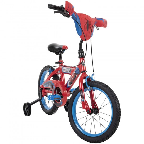 12 inch Spider-Man Kid Bike, Handlebar Plaque, Quick Connect, 12 inch