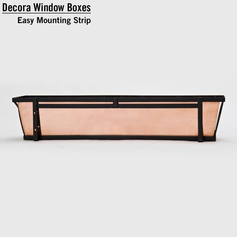 72x22 Arch Decora Window Box with White Galvanized Liner