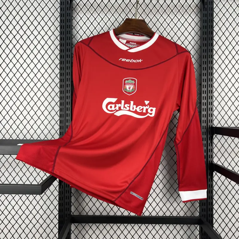 Retro Liverpool 2002-04 Home Long Sleeves