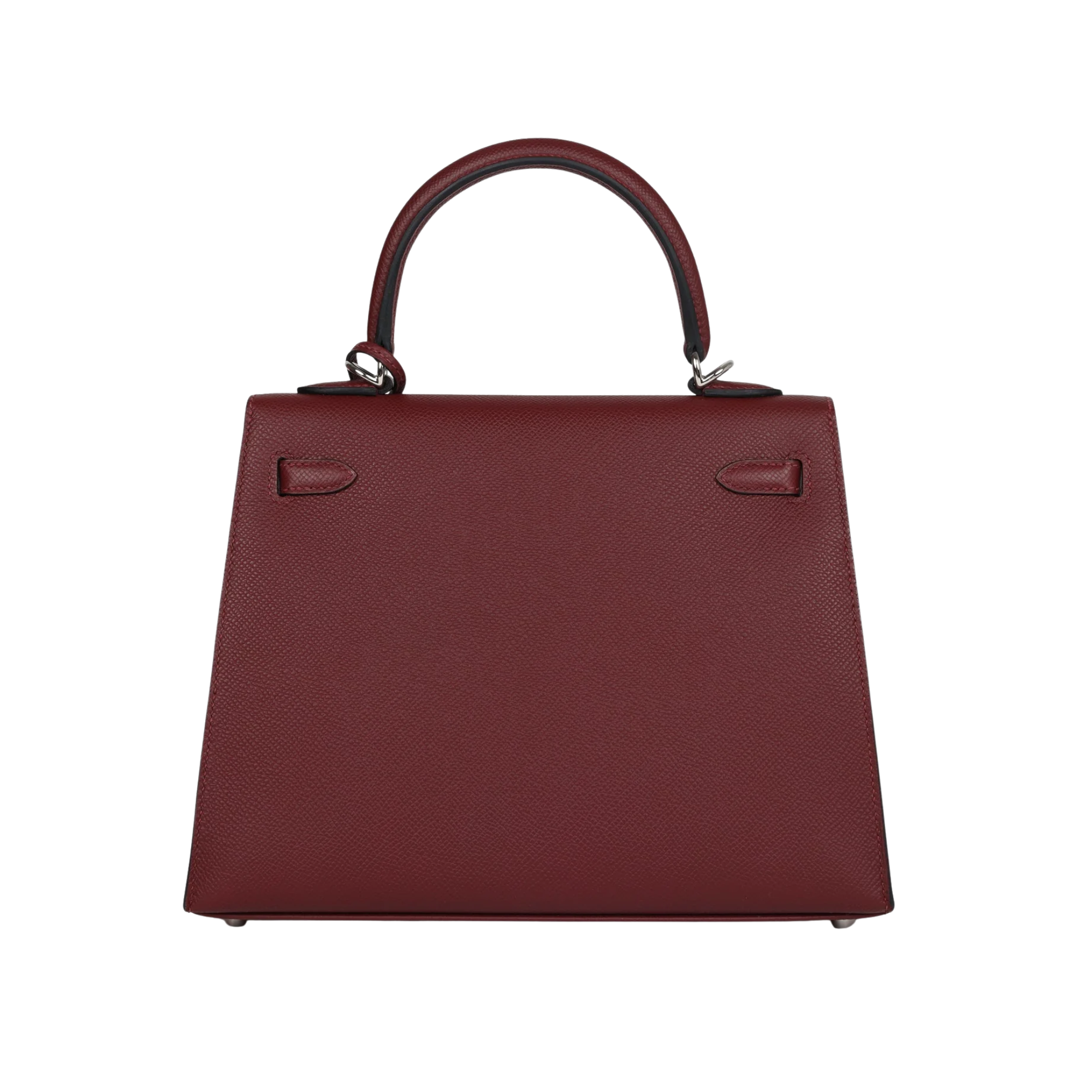 Hermes Kelly 25 Bag In Burgundy Epsom Leather For Women 25cm/10in