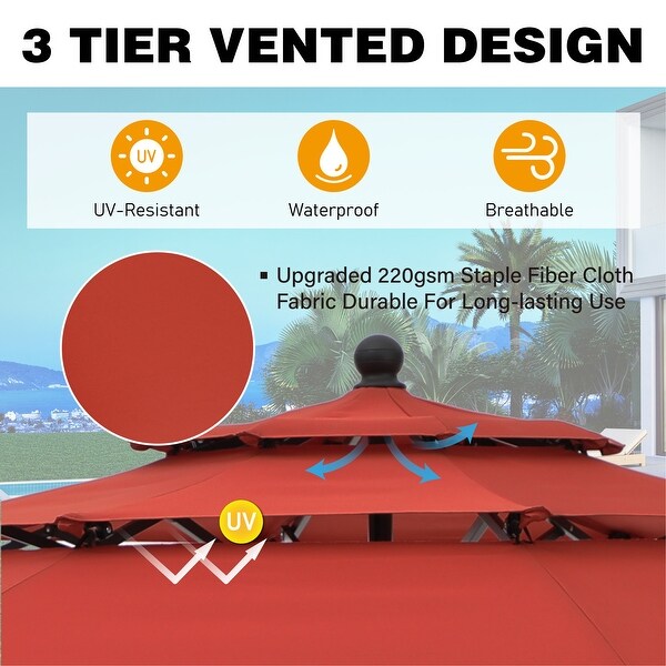 MAISON ARTS 5/7piece Patio Dining Set,4/6 Rattan Swivel Chairs with Cushion and 1 Metal Table with Umbrella Hole