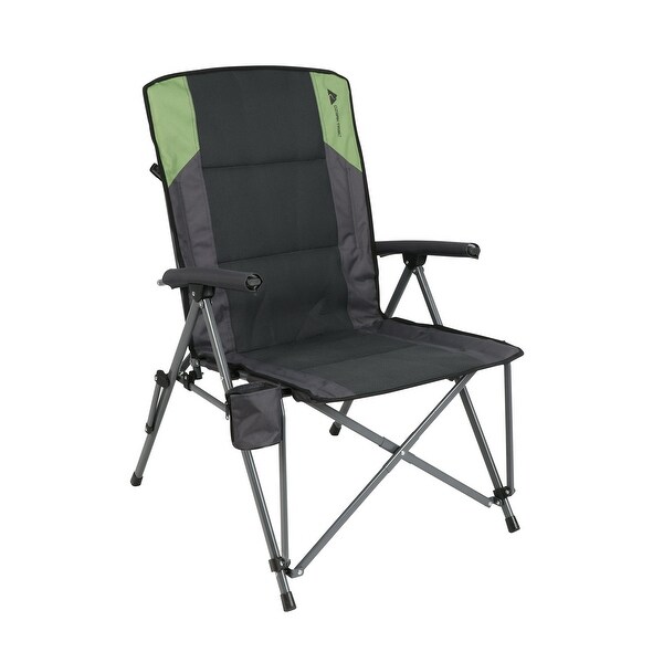 High Back Hard Arm Camping Chair,Gray