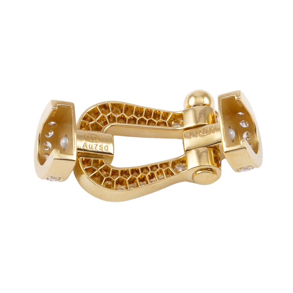 FRED Force 10 Lm Full Diamond Bracelet 18K Yellow Gold 0B0048-6B0351