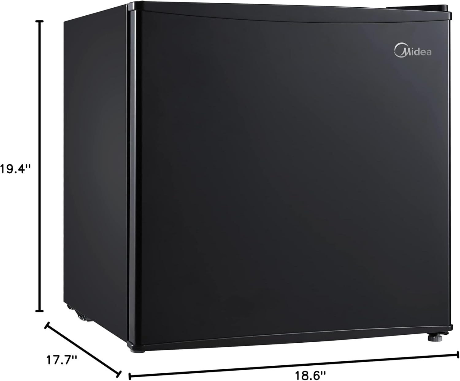 1.6 Cu.Ft Compact Mini Fridge with Chiller Compartment Automatic Defrost Black