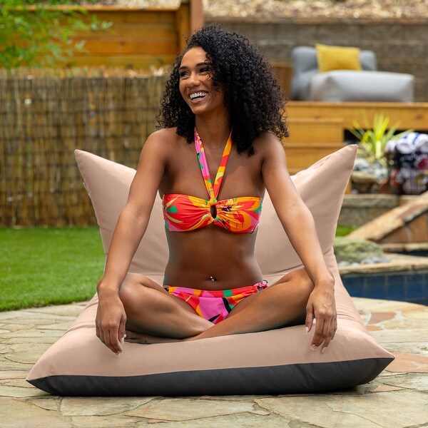 Deshi Sunbrella Patio Bean Bag Lounge Chair by Havenside Home