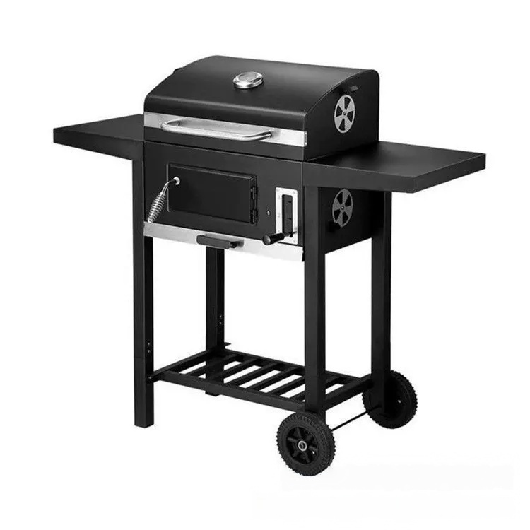 Double Side Table Cart Charcoal Grill