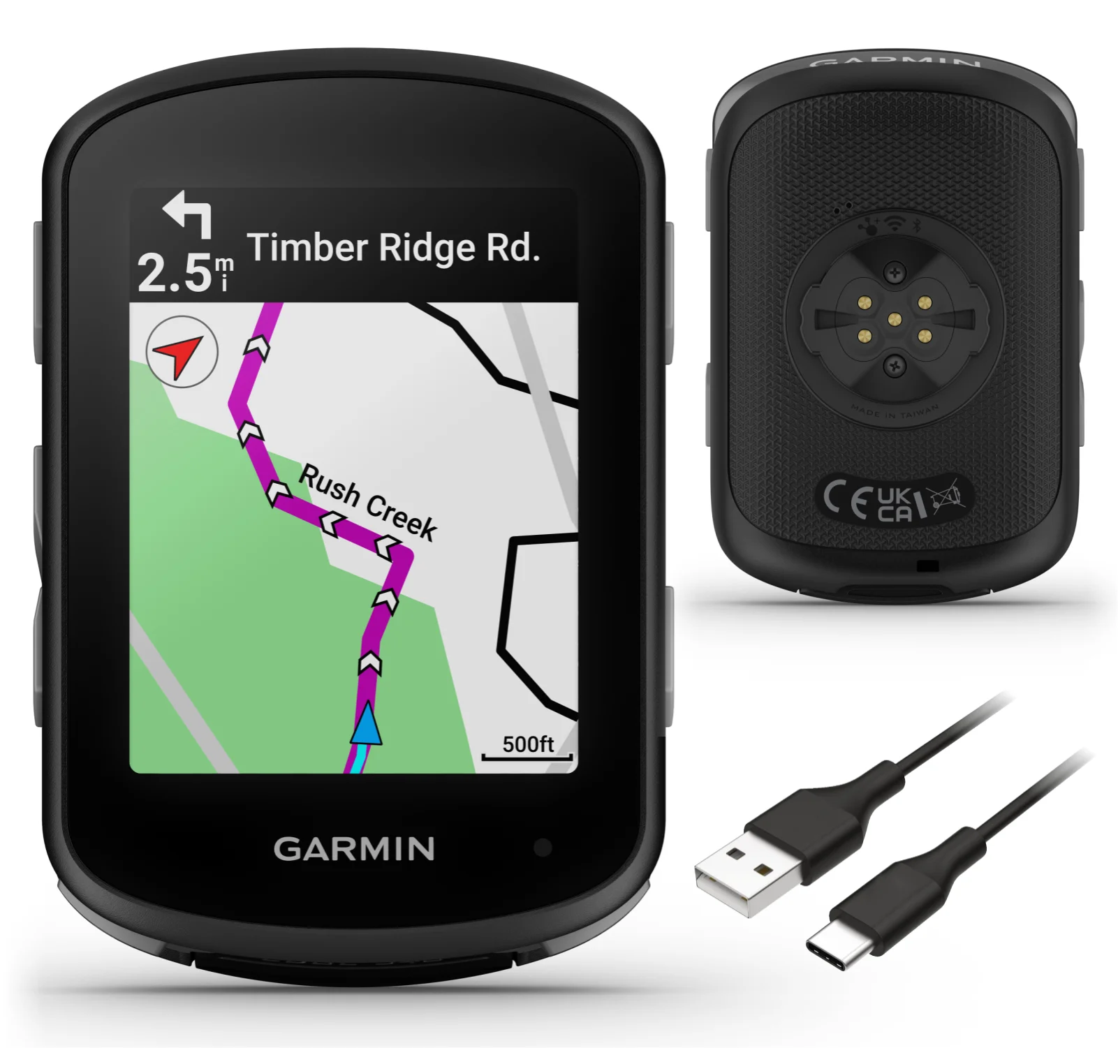Garmin Edge 540 GPS Cycling Computer, Button Controls, Advanced Navigation with Wearable4U Power Bank Bundle