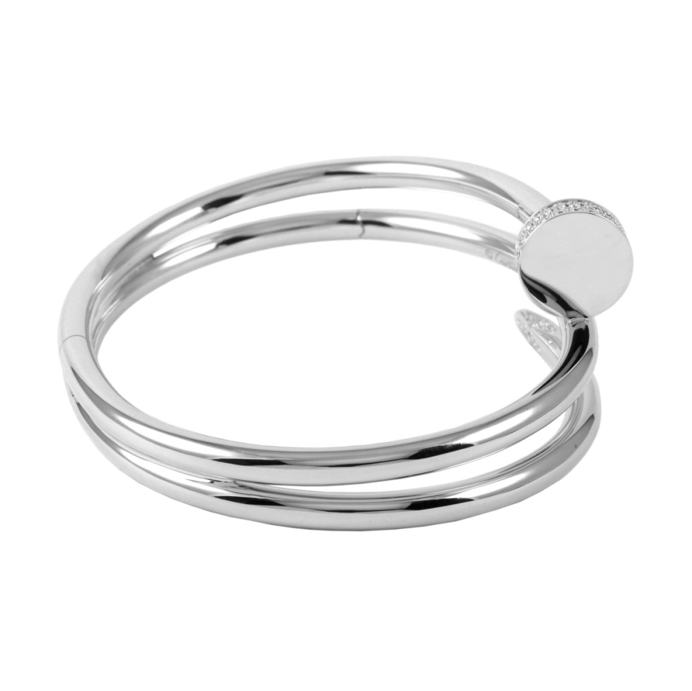 Cartier Juste un Clou Bracelet 18K White Gold Diamond N6708500
