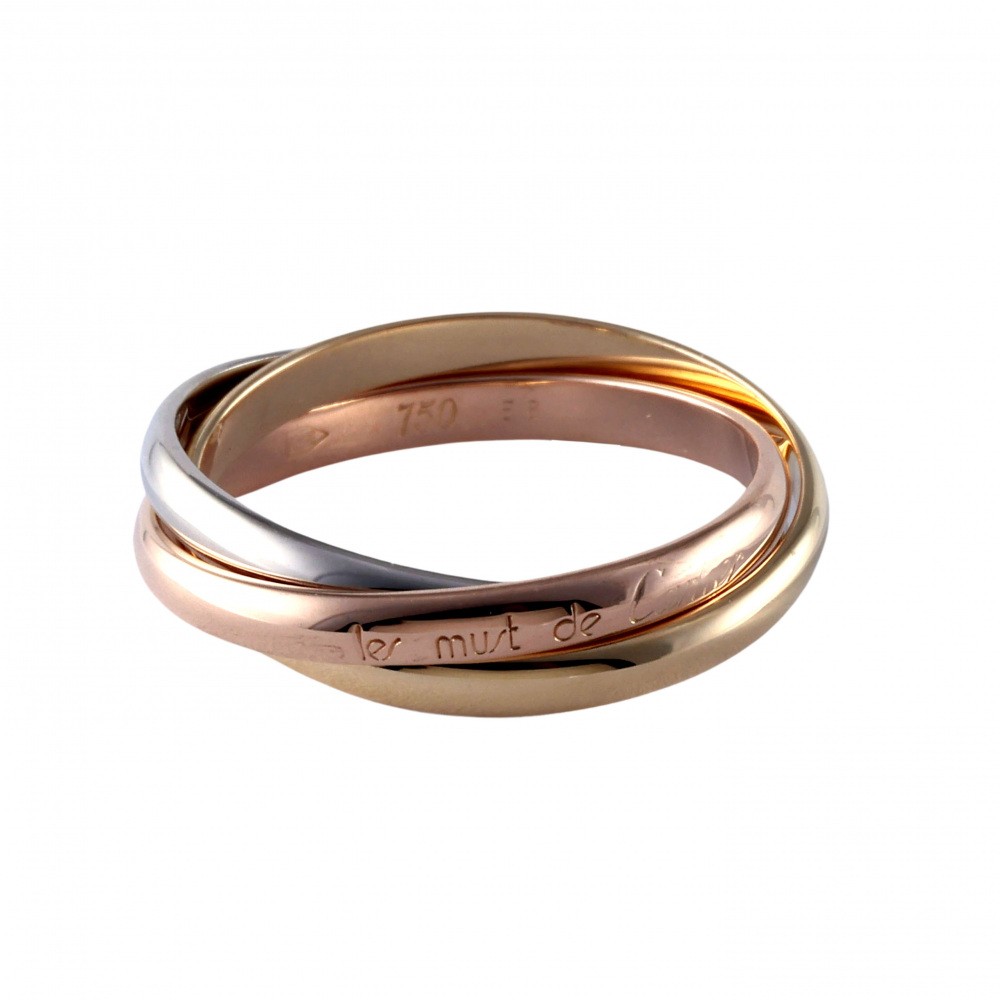 Cartier Trinity Ring Tri-Gold