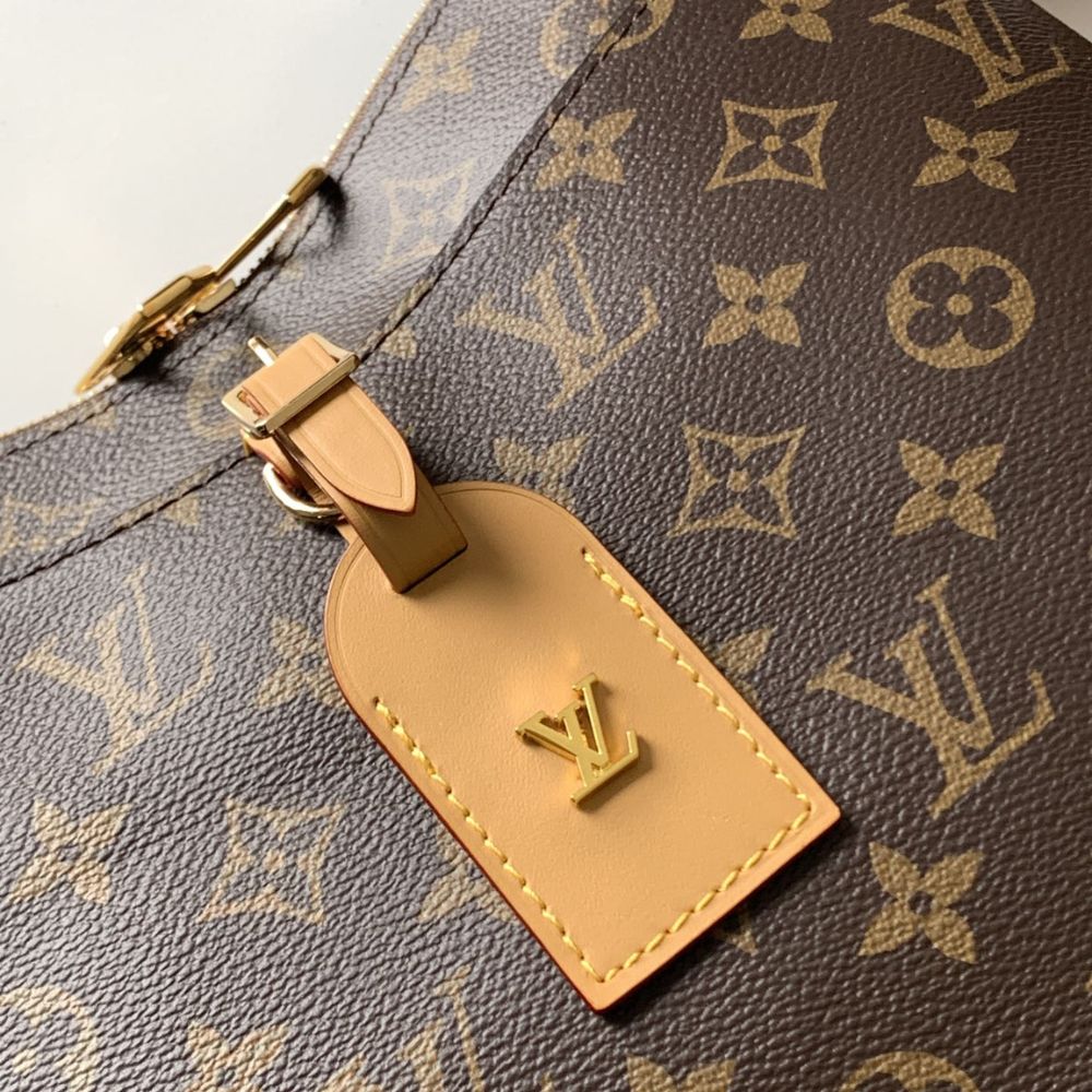 [Premium Quality] – Louis Vuitton Odéon MM Monogram Natural 12.2 Inches M45355