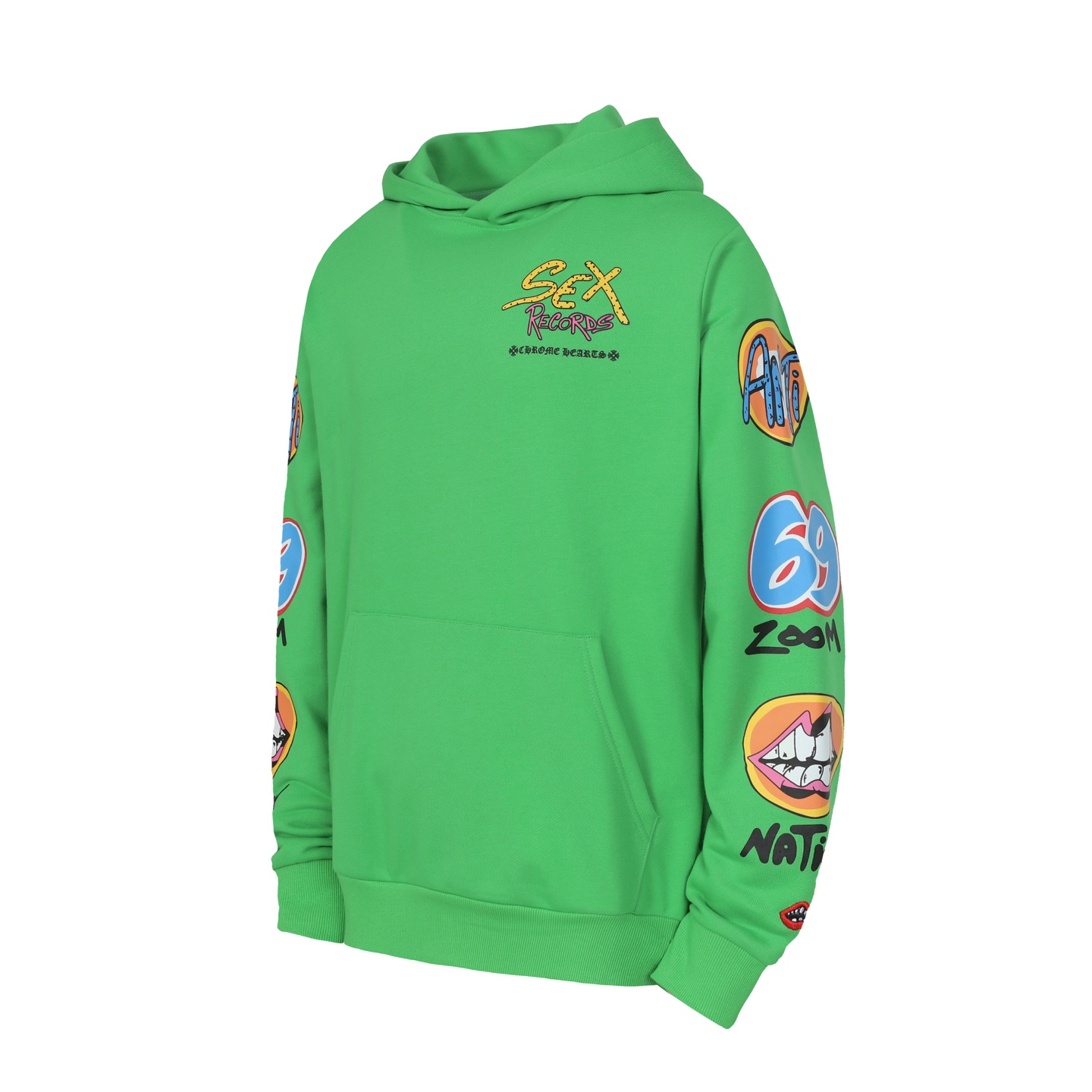 Chrome Hearts 23SS Graffiti Parody Print Hooded Sweatshirt - cnluxepick