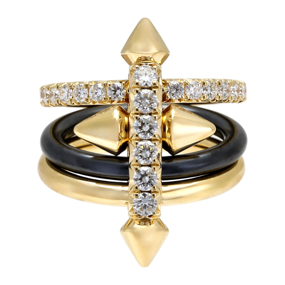 Tiffany & Co. Titan By Pharrell Williams Ring 18K Yellow Gold Diamond 73468558