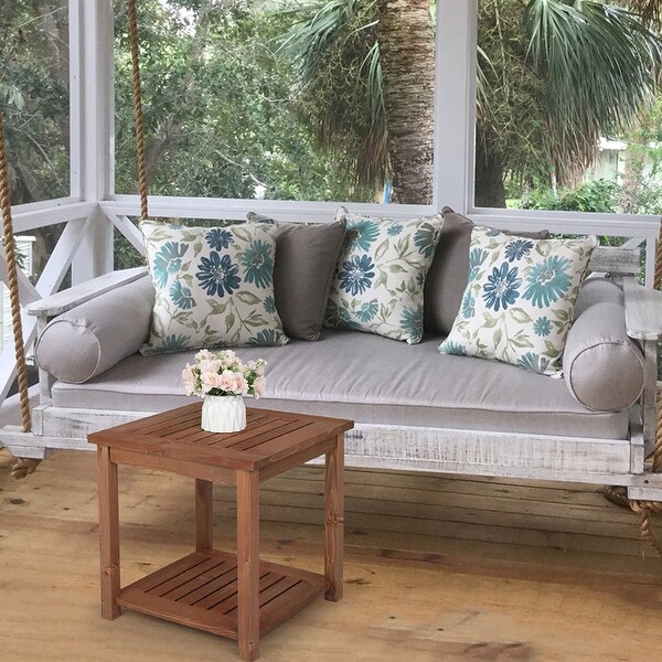 Patio Fir Wood End,Coffee,Side Table