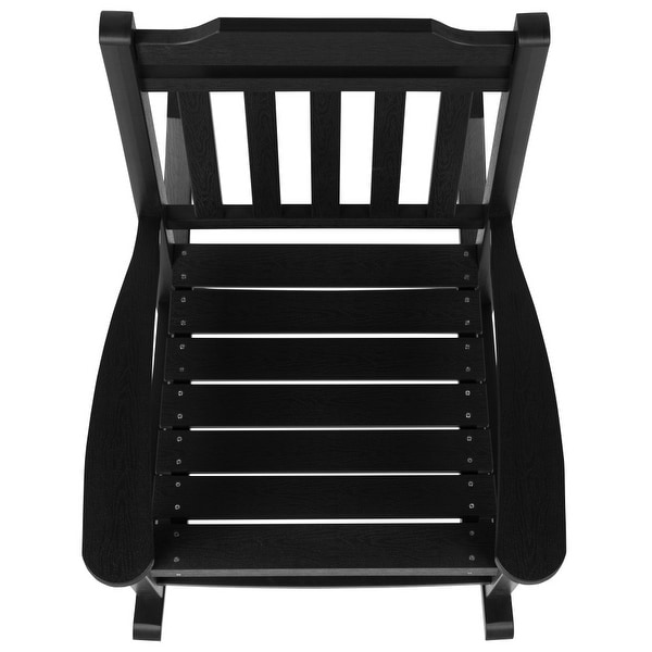 2 Pack AllWeather Faux Wood Rocking Chair