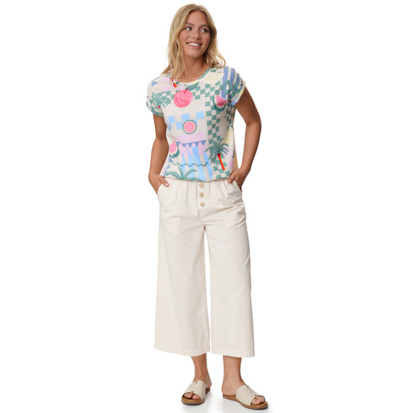 Gina Damen T-Shirt im Sommer-Look