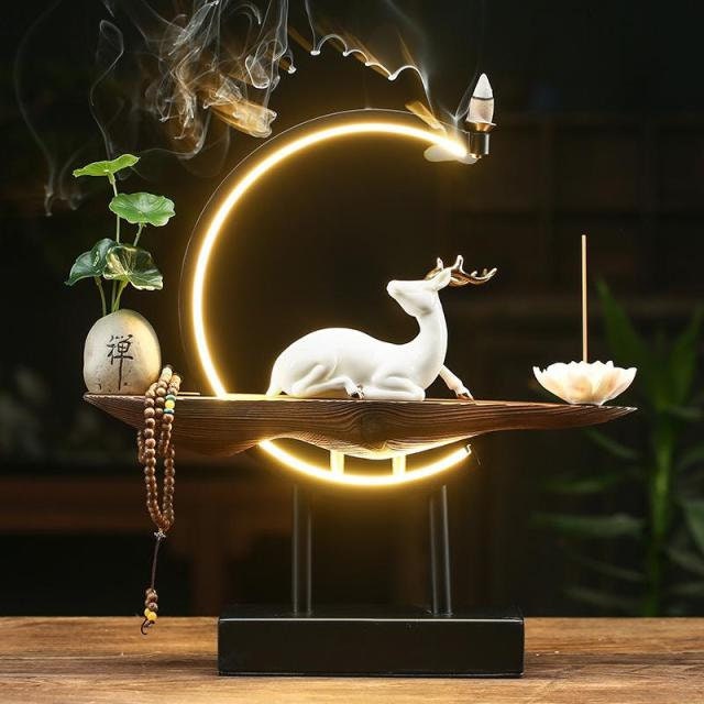 Deer incense burner