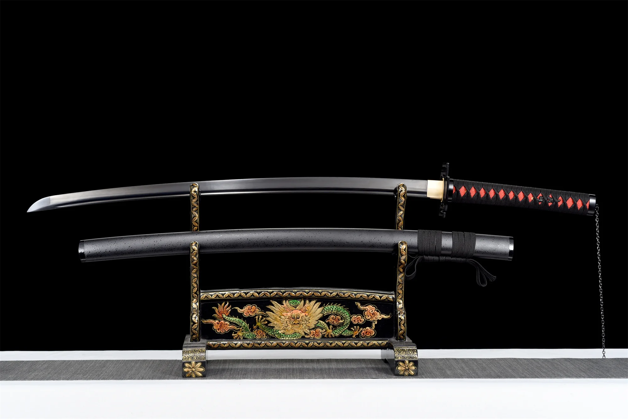 Tensa Zangetsu Katana – Black Blade, High-Carbon Steel