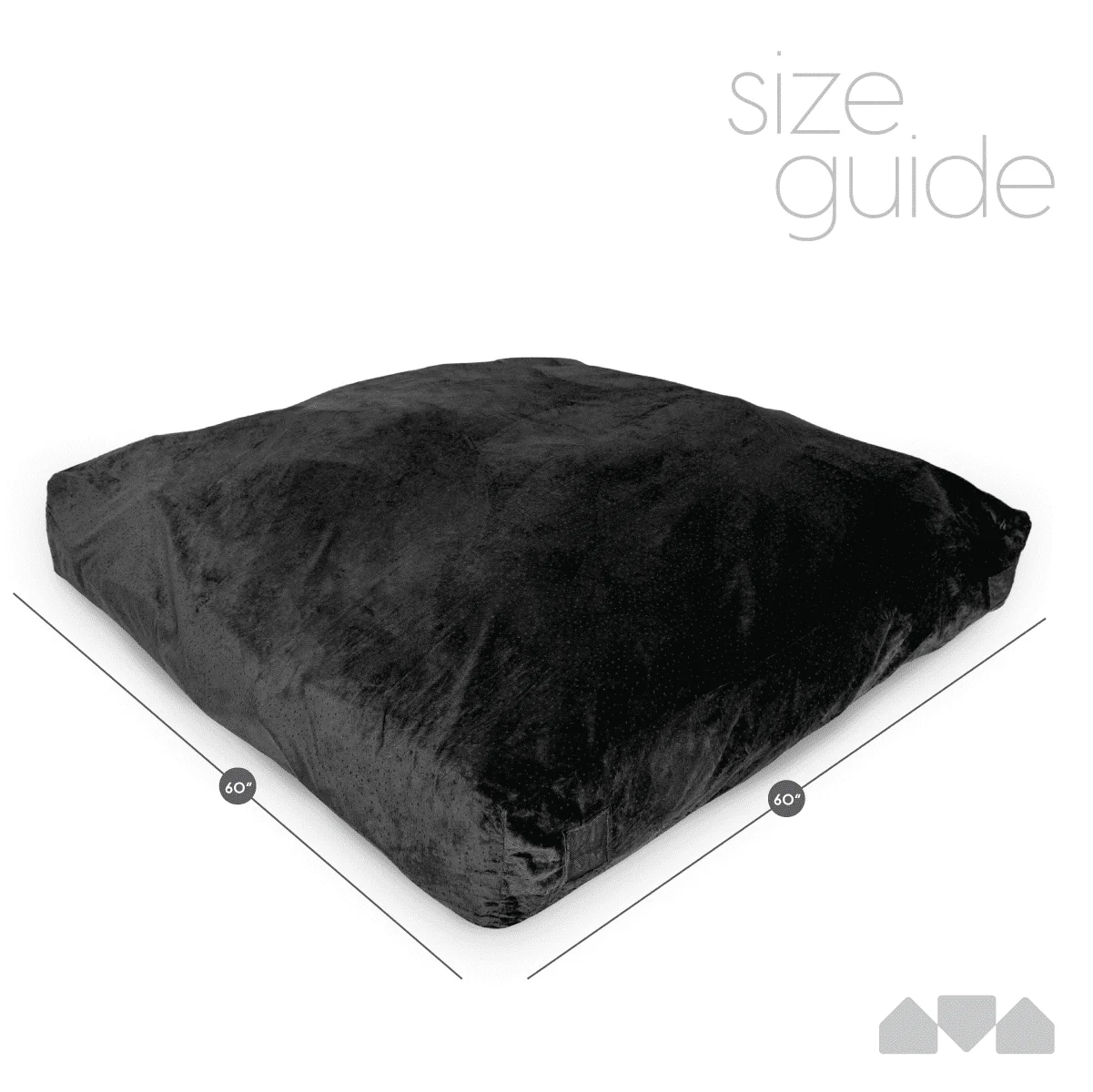 Milliard Crash Pad, Sensory Pad with Foam Blocks for Kids and Adults with Washable Cover (5 feet x 5 feet) Color - Black  sgtnighsdesigns