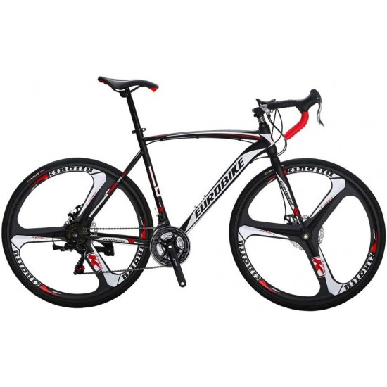 Bikes HYXC550 700C Wheels 21 Speed Shifting Road Bike Dual Disc Brake Road Bicycle