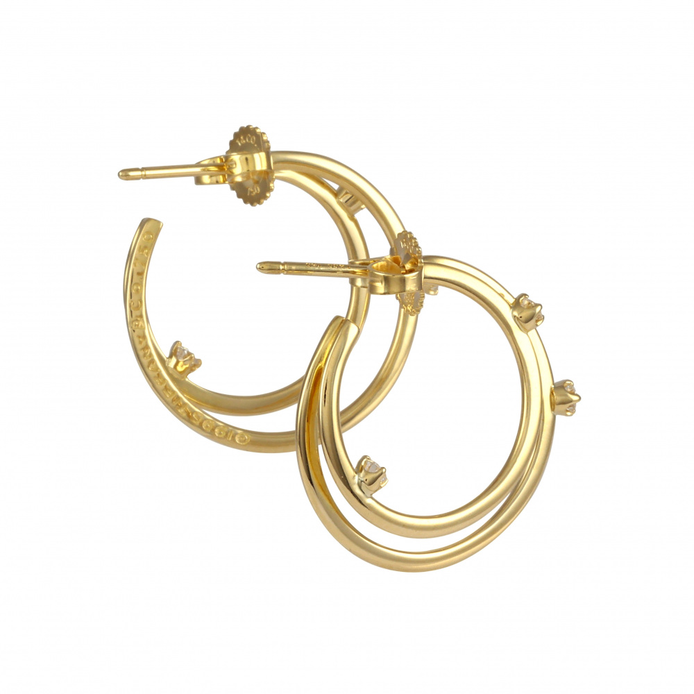 Tiffany & Co. Tiffany K18YG Yellow Gold Earrings Diamond