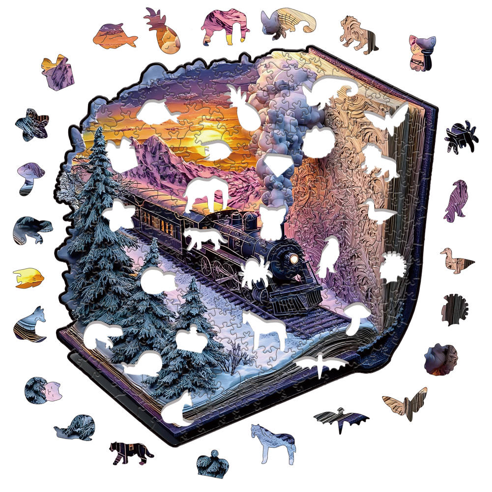 Animal Wooden Puzzle-Train