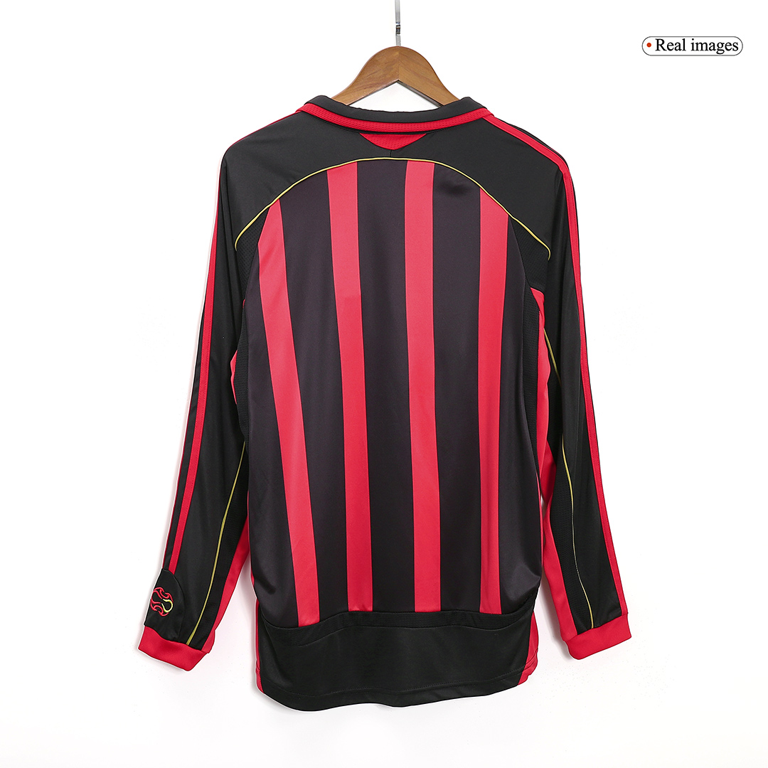 Retro Soccer Jersey AC Milan Home Long Sleeve 2006/07