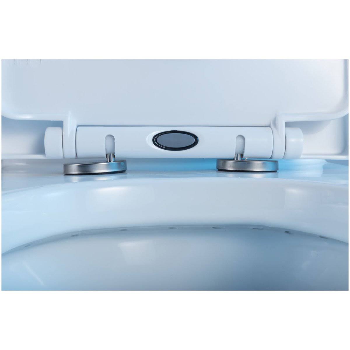 Kingston Brass Vtc2993 Courtyard One-Piece Siphonic 1.28 GPF Single Flush Elongated Toilet, White