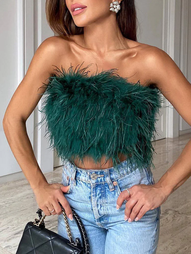 Feather Crop TopClistos