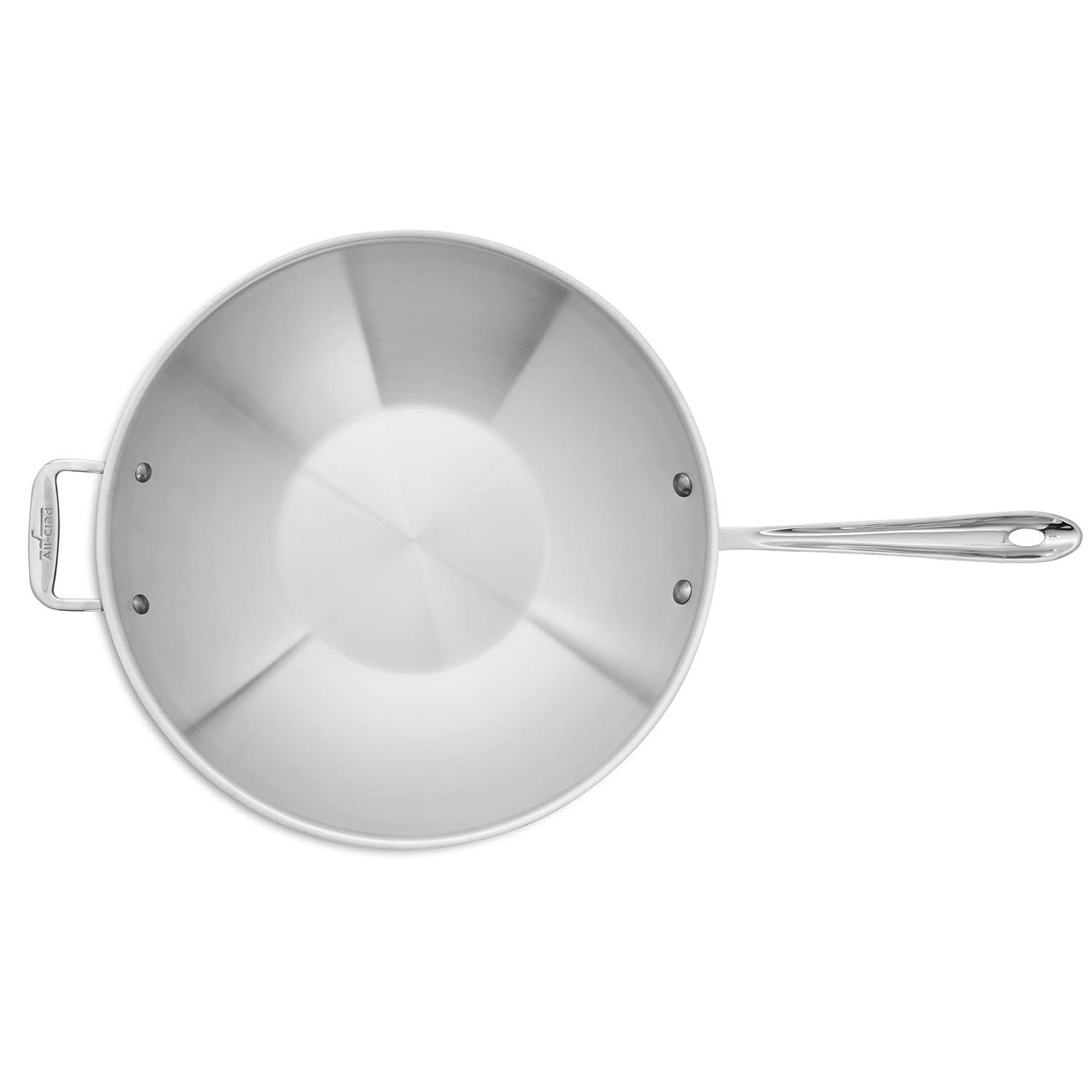 All Clad Stainless Steel Open Stir Fry Pan - 14x22