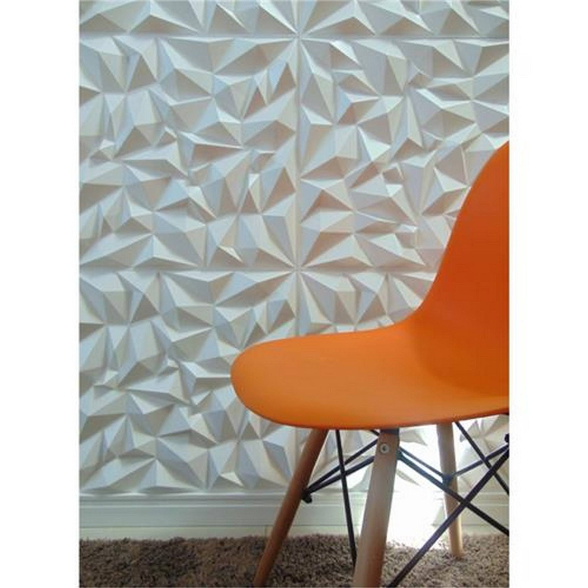 Ejoy 3D Embossed PVC Panel for Wall Decor, 20x22x20x22/pc - 50pc - D101