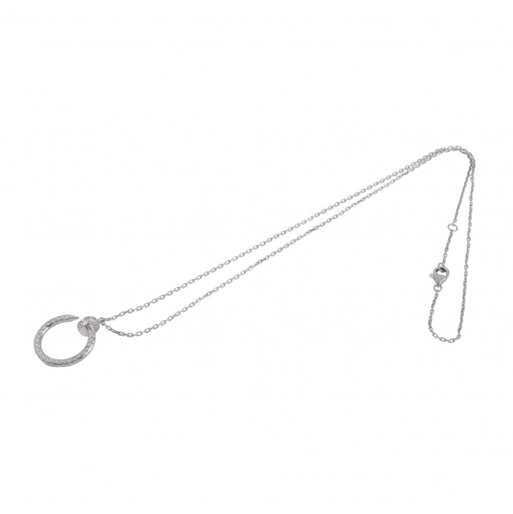 Cartier Juste un Clou Necklace 18K White Gold Diamond B3046900