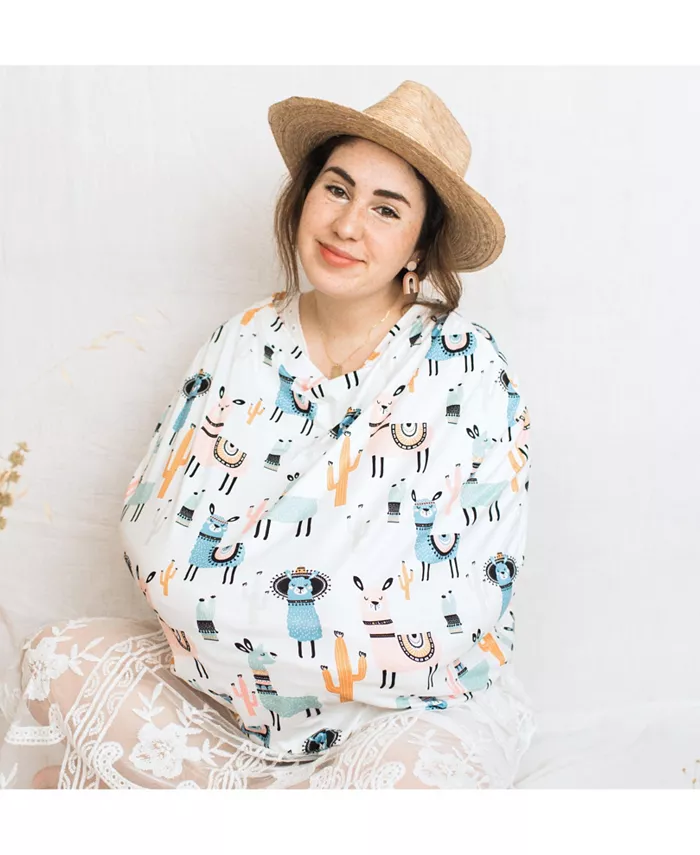 Honey Lemonade Multifunctional Nursing Cover Carseat Cover - Llama