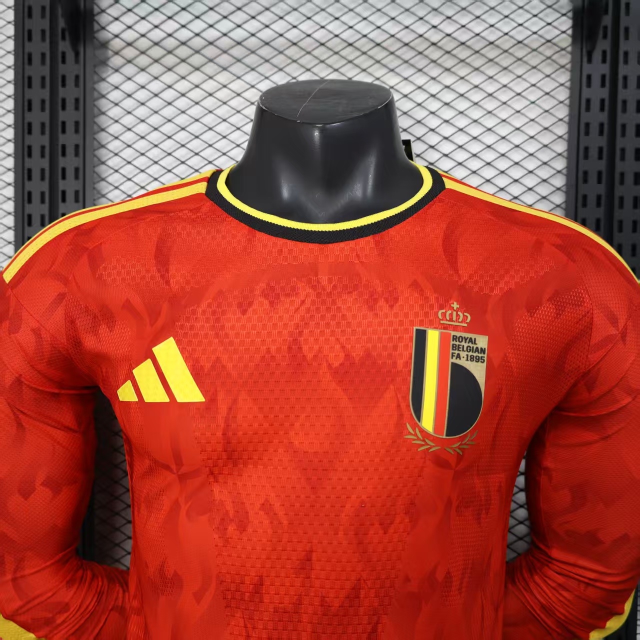 Player Version Belgium 2026 Home Jersey Long Sleeves S-3XL
