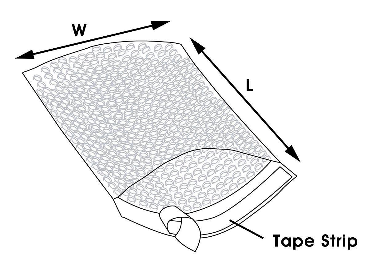 Self-Seal Bubble Bags 4 x 4