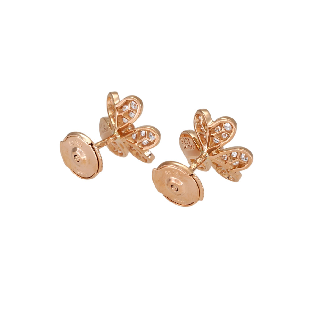 Van Cleef & Arpels Frivole Earrings 18K Rose Gold VCARP7RJ00