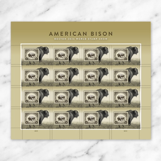 American Bison Stamps - USPS