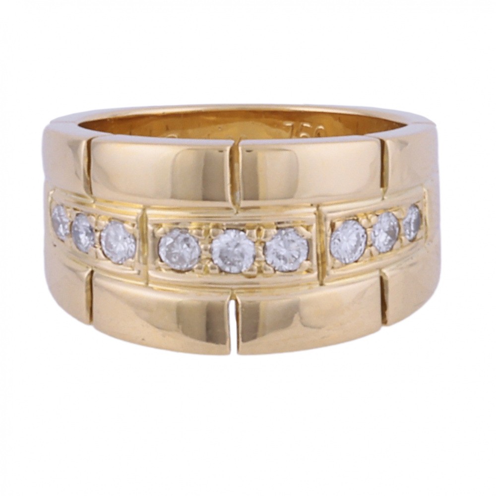 Cartier K18YG Yellow Gold Ring Diamond